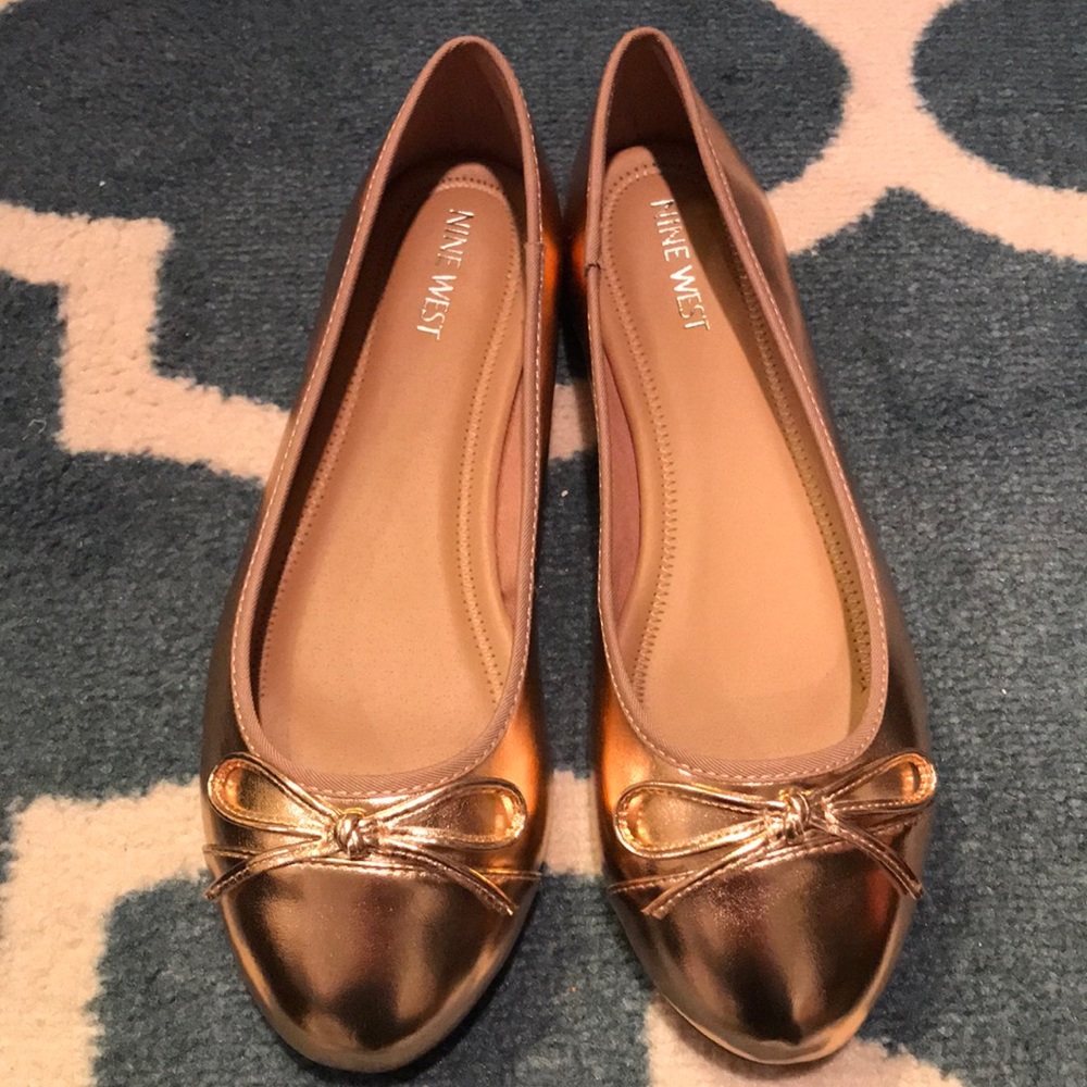 Nine West Rose Gold Flats